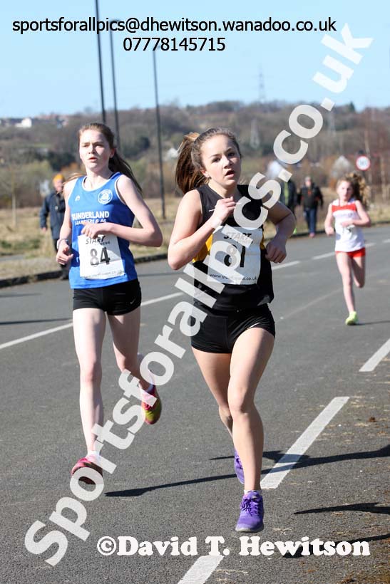 Under-15s boys and girls Elswick Harriers Good Friday Road Relays. Photo: David T. Hewitson/Sports for All Pics